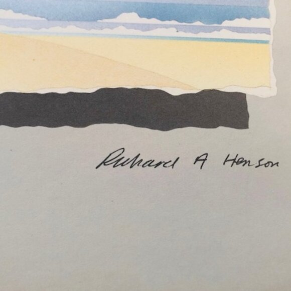 Beach Splendor III by Richard A. Henson – 16" x 20" Vintage Lithograph Coastal - Picture 3 of 4